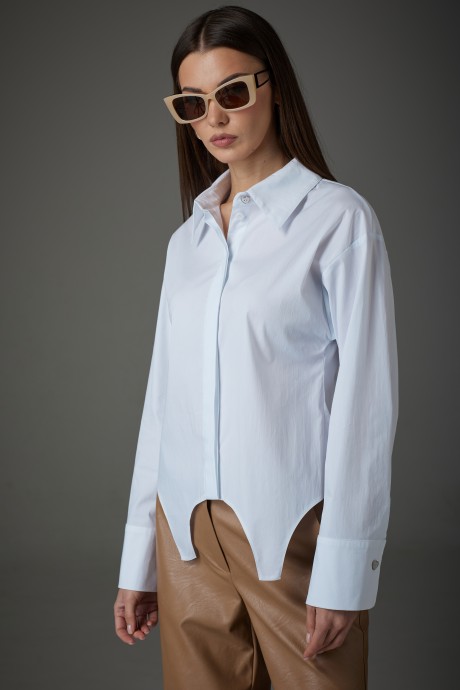 Рубашка N.O.W. 1389 белый размер 42-46 #2