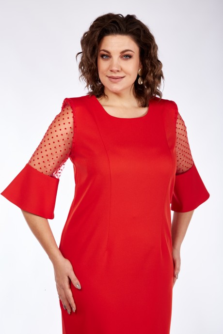Вечернее платье Vilena Fashion 937 красный размер 50-54 #3
