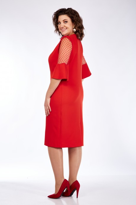 Вечернее платье Vilena Fashion 937 красный размер 50-54 #4