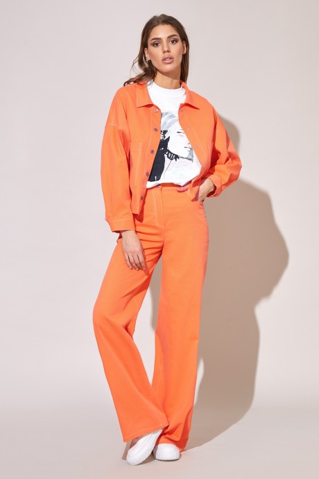 Жакет (пиджак) RIVOLI 8026.1 оранжевый размер 42-52 #2