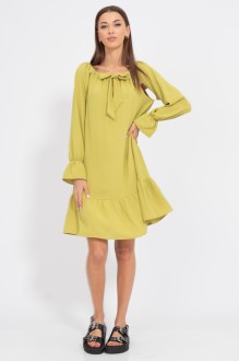 Платье KIVVIWEAR 4198 02 оливково-желтый #1