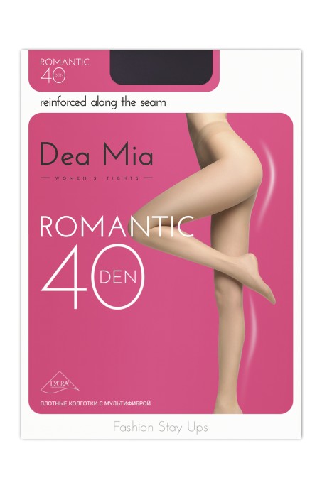 Колготки Dea Mia ROMANTIC 40 nero размер 5-6 #1